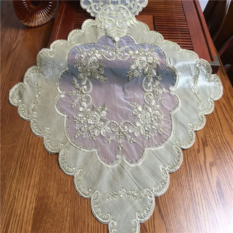 Vintage Gold Floral Dresser Scarves Christmas Table Runners Embroidery Tablecloth with Beads and Sequins| Alibaba.com Vintage Gold Floral Dresser Scarves Christmas Table Runners Embroidery Tablecloth with Beads and Sequins| Alibaba.com