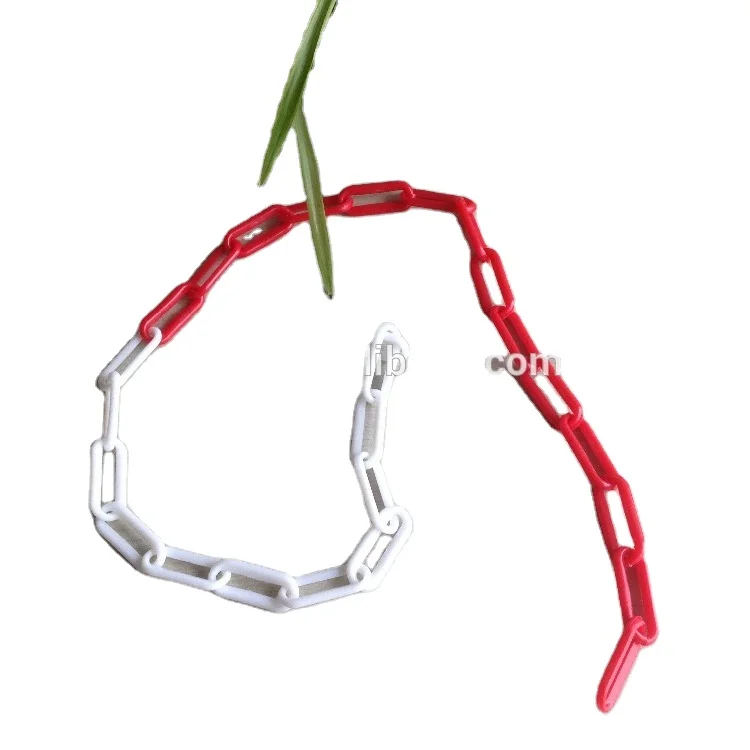 6mm 8mm Red White Green Yellow Black Coloured Traffic Road Safety Plastic Chain