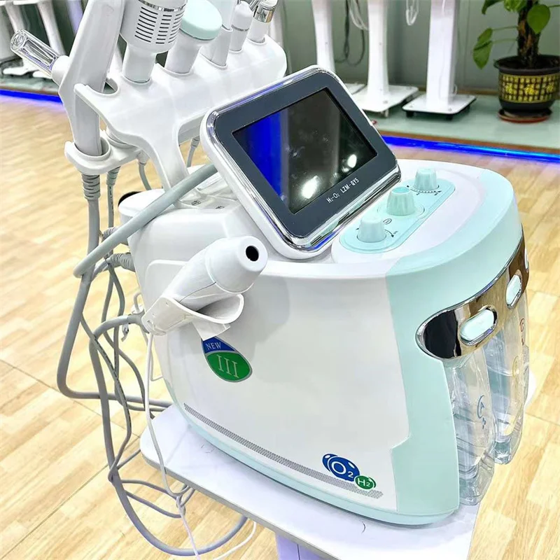 2023s Multifunctional Skin Spa Hydra Dermabrasion Machine with Skin Detector 7 In 1 H2o2 Small Bubble Dermabrasion Machine