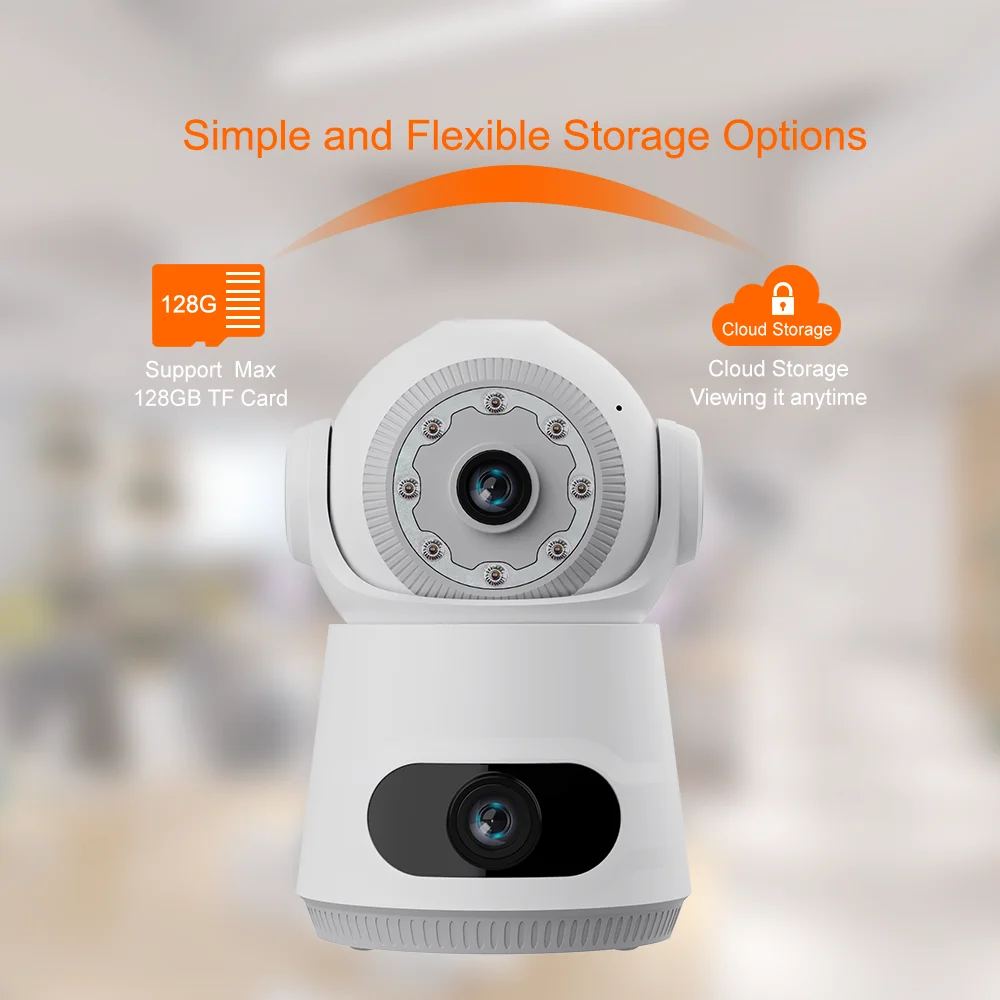V380 Dual Lens 4G Indoor Camera Smart Security Solutions