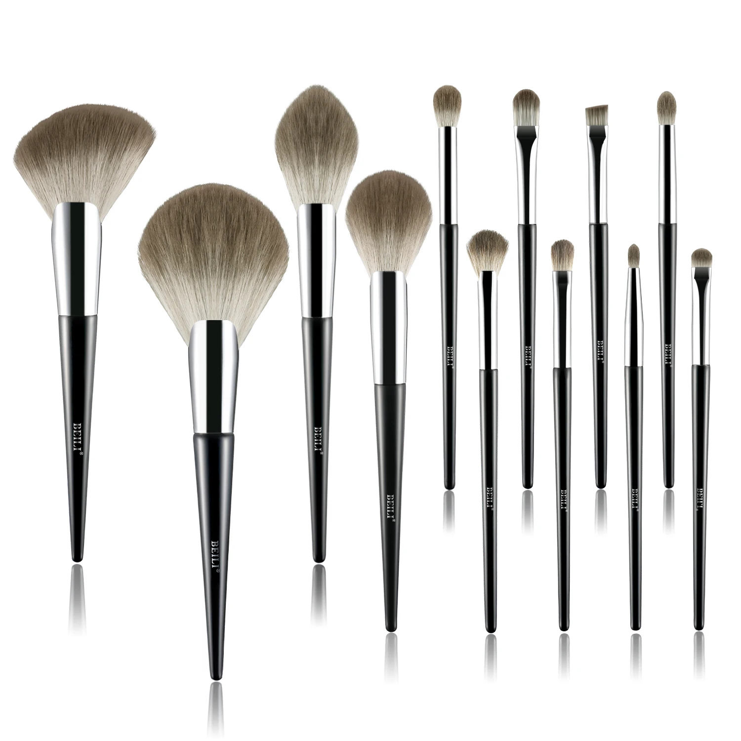 BEILI Professional Makeup Brush Set High Quality Vegan Synthetics