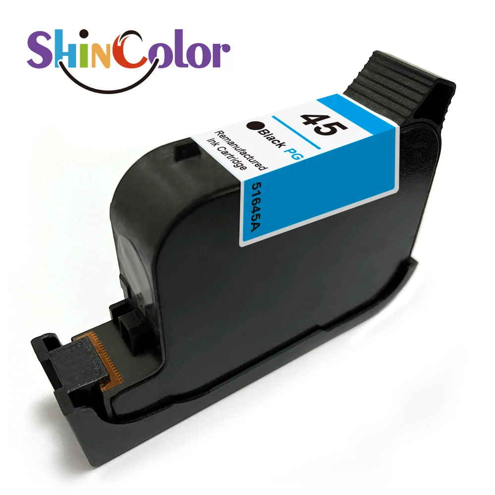 Shincolor 45 45a 51645a 51645 45si Premium Black Remanufactured Ink ...