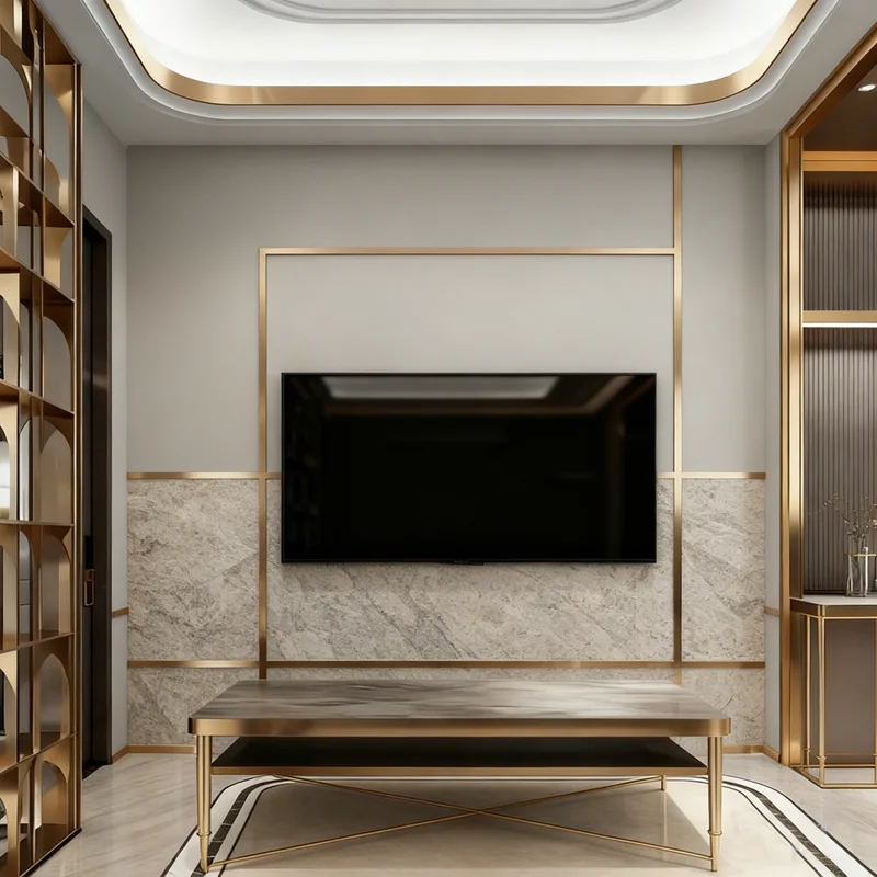 Living room decorative strips