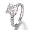 real solid 18K gold lab diamond ring
