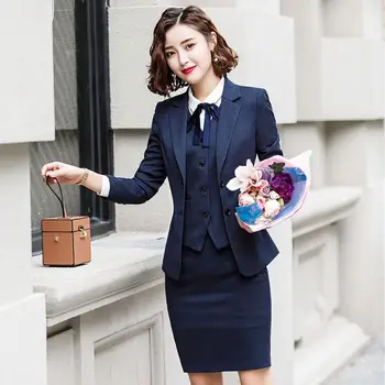 New Office Lady Elegant Mini Skirts Womens Summer Cl Maxi Skirt Suit Choir Uniforms Church Youth Girls Blouses