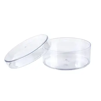 Customized  Food Grade Clear Acrylic Plastic Round Transparent Acrylic Round Storage Box With Lids for Candy cake  cookie Case