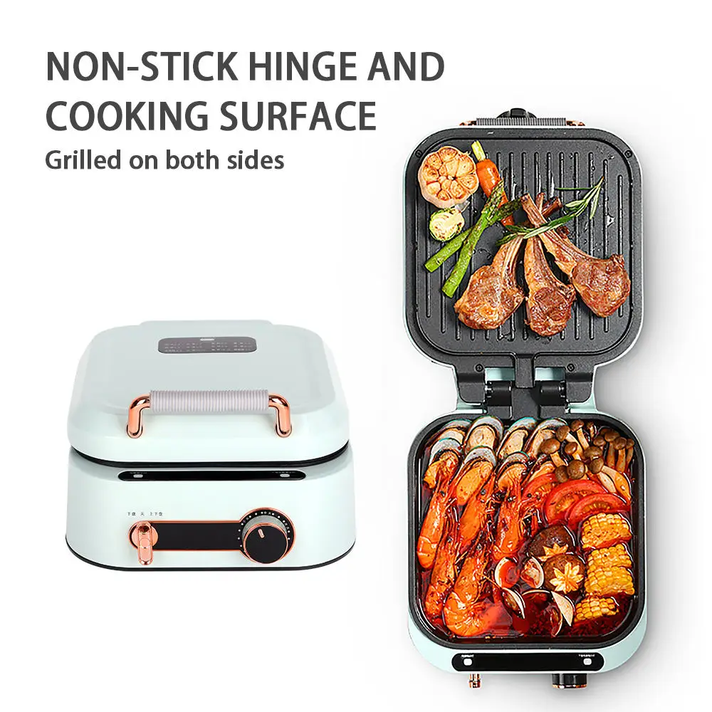 Household Electric BBQ Grill Baking Pan Multifunctional Pancake Deepen Double-Sided Heating Frying Pancake Pa