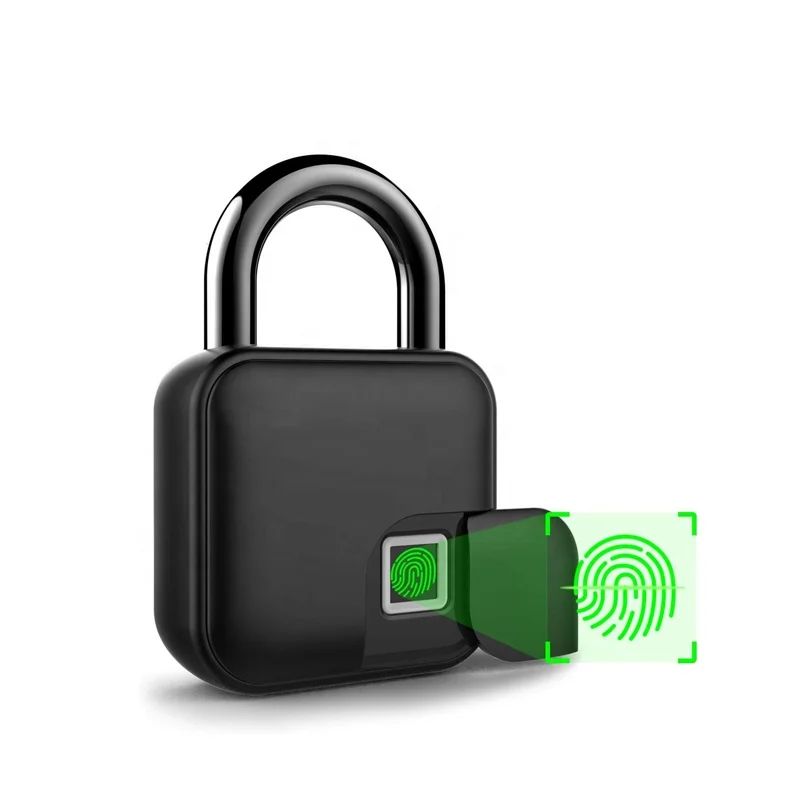 Smart Keyless Door Lock Fingerprint Padlock Biometric Waterproof Electronic