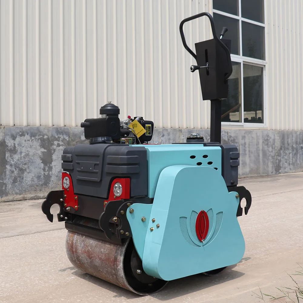 construction machinery hand road roller compactor single drum  vibratory 2 ton road roller  trade