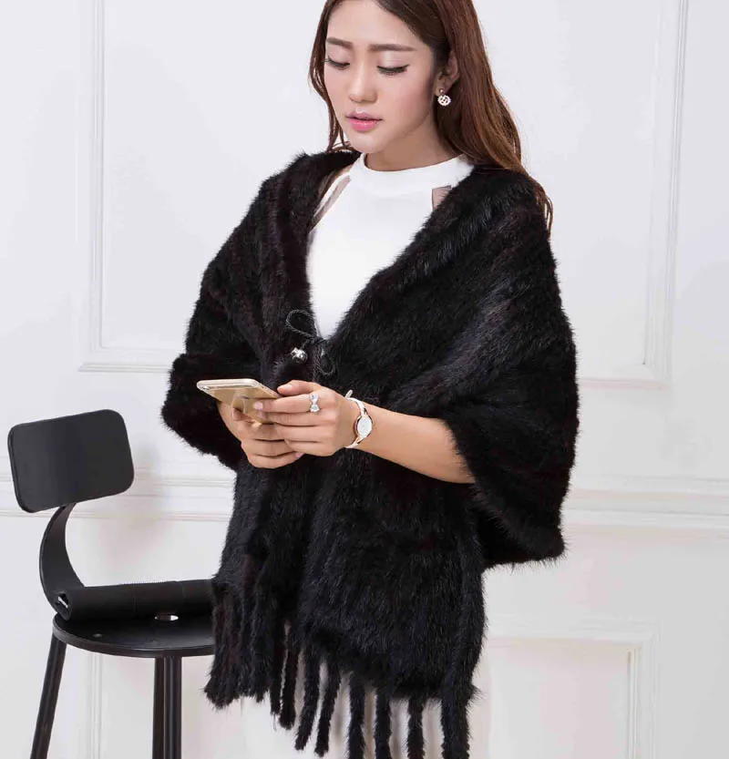 knit mink fur shawl 5