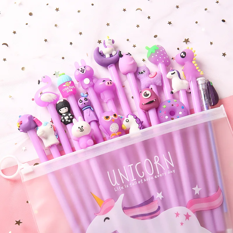 New Star Cute Plastic Kawaii Cartoon Gel Pen 20pcs Promotional Birthday 