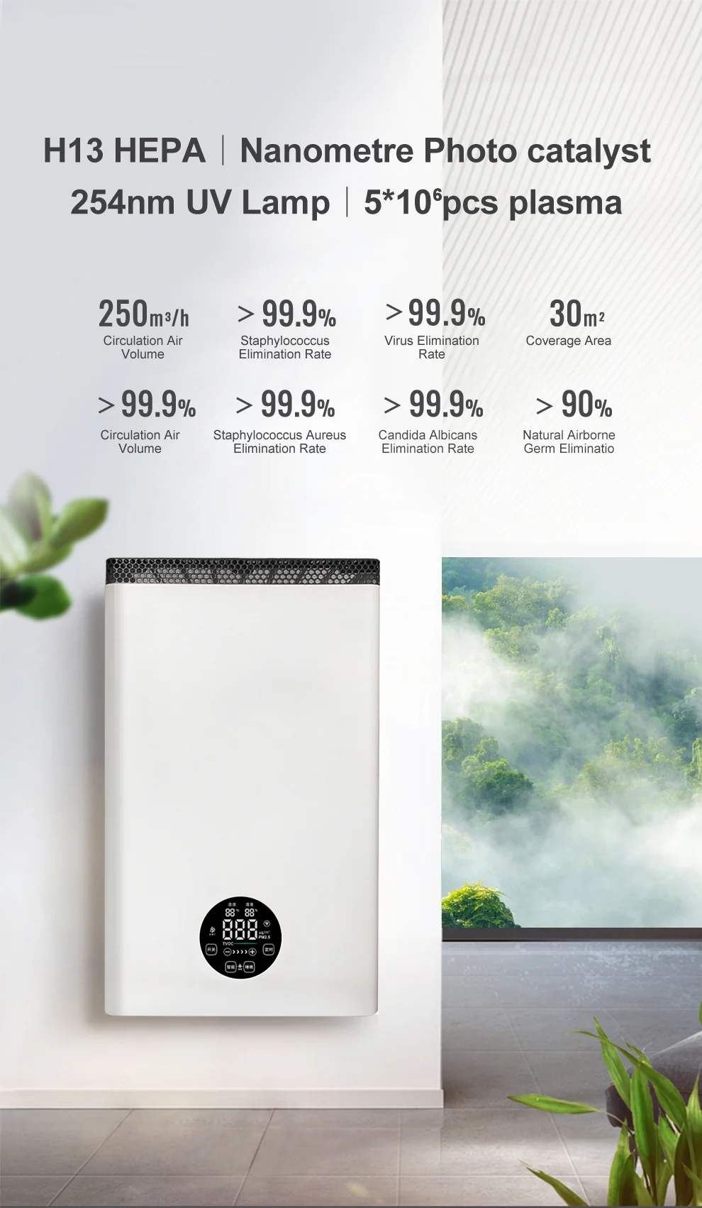 Air Purifier, Wall, HEPA - detail 6