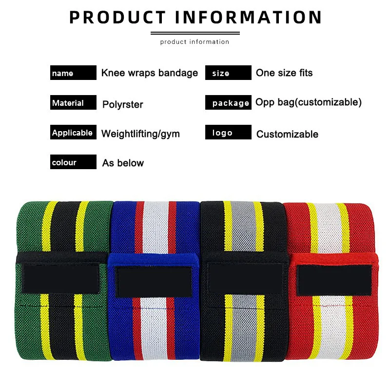 odm streaks compression professional gym weightlifting heavy duty knee wraps men knee wraps-5