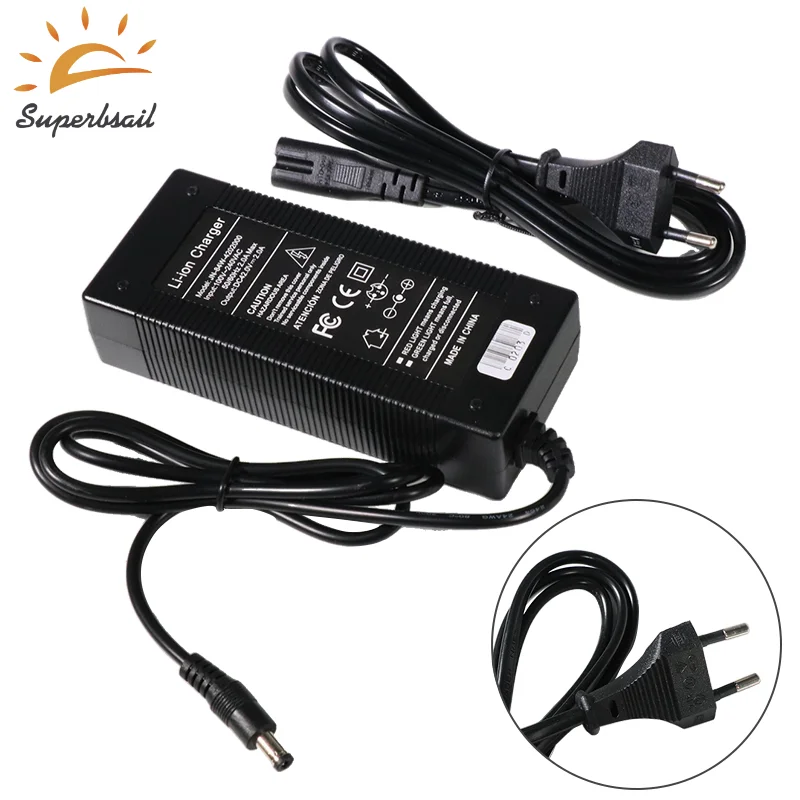 Superbsail 42V 2A Scooter Charger Durable Battery Charger Hoverboard Power Supply Adapters Use For scooters/motorcycles supplier