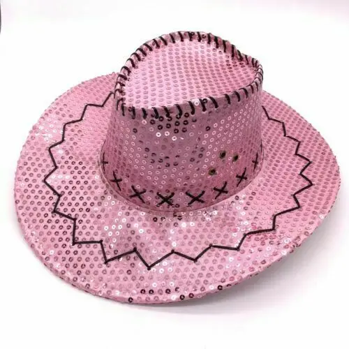 Sequin Cowboy Cowgirl Hat Western 