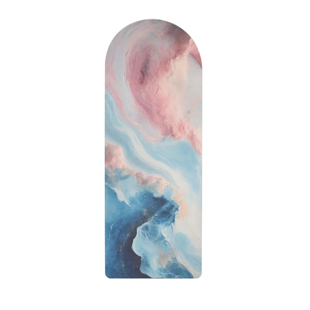 PU Arched Yoga Mat with Anti-slip Rubber Base, Quiet Shock-absorbing for Fitness and Dance