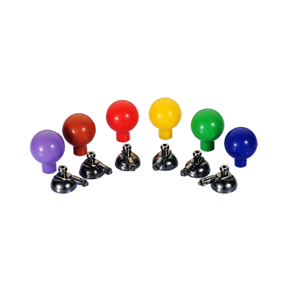 Adults Pediatric Use EKG Cable Accessories Multi-Purpose 6pcs/set Chest Electrodes Suction Colorful Ball ecg bulb electrodes