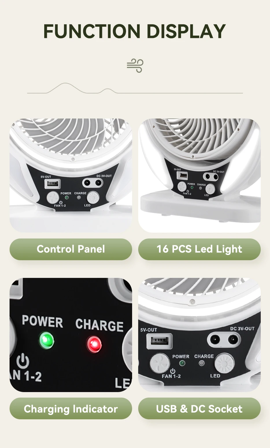 Solar Floor Standing Fan, 12V, 16Inch, 18Inch - detail 6
