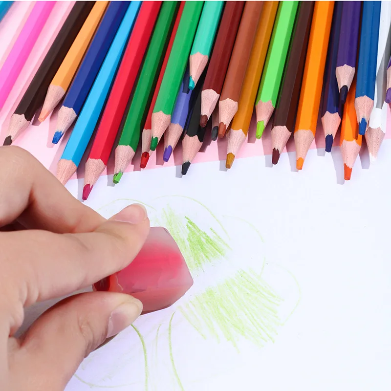 Crayons de couleur tendance de haute qualité, fabriqués avec un corps en PS de qualité et une mine lisse pour une utilisation quotidienne_voghion.com