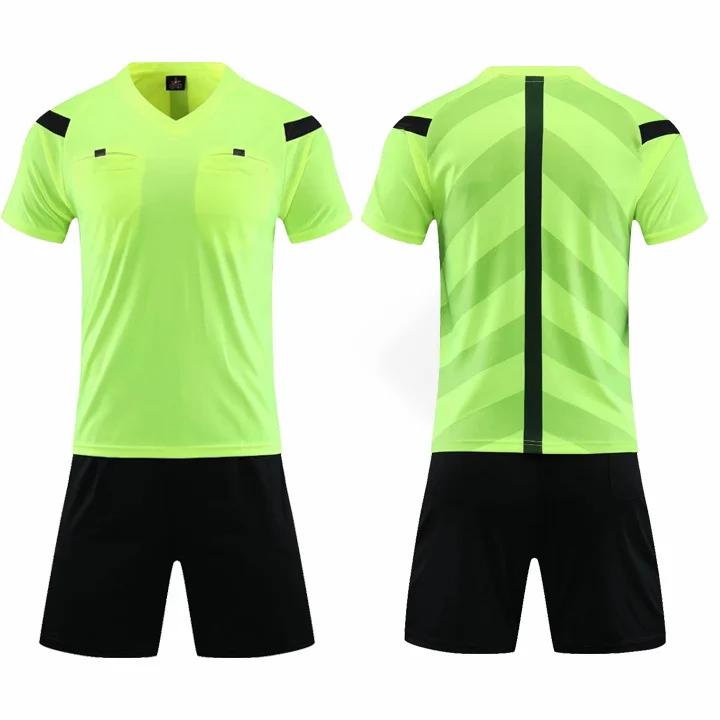 2022 Popular Quickdrying Referee Uniforms Sports Jerseys Men's Adult Children's Football