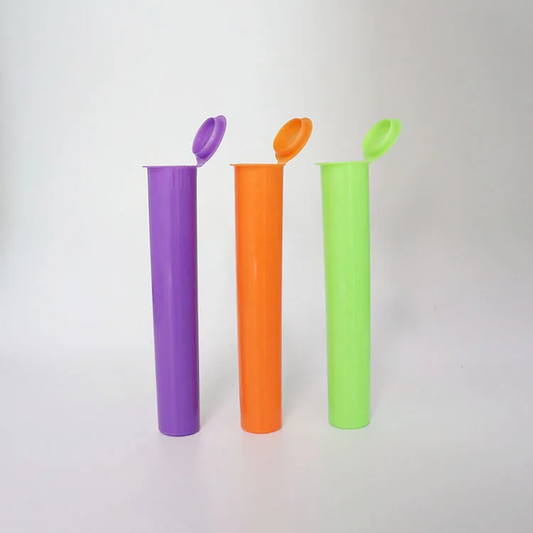 Wholesale Cr Child Resistant Plastic Pop Top Tube 109mm 116mm 90mm Tube ...