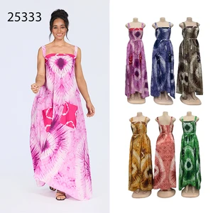 Wholesale New Style Printed Casual Loose Large Size Women Sexy Backless Dress with Sling