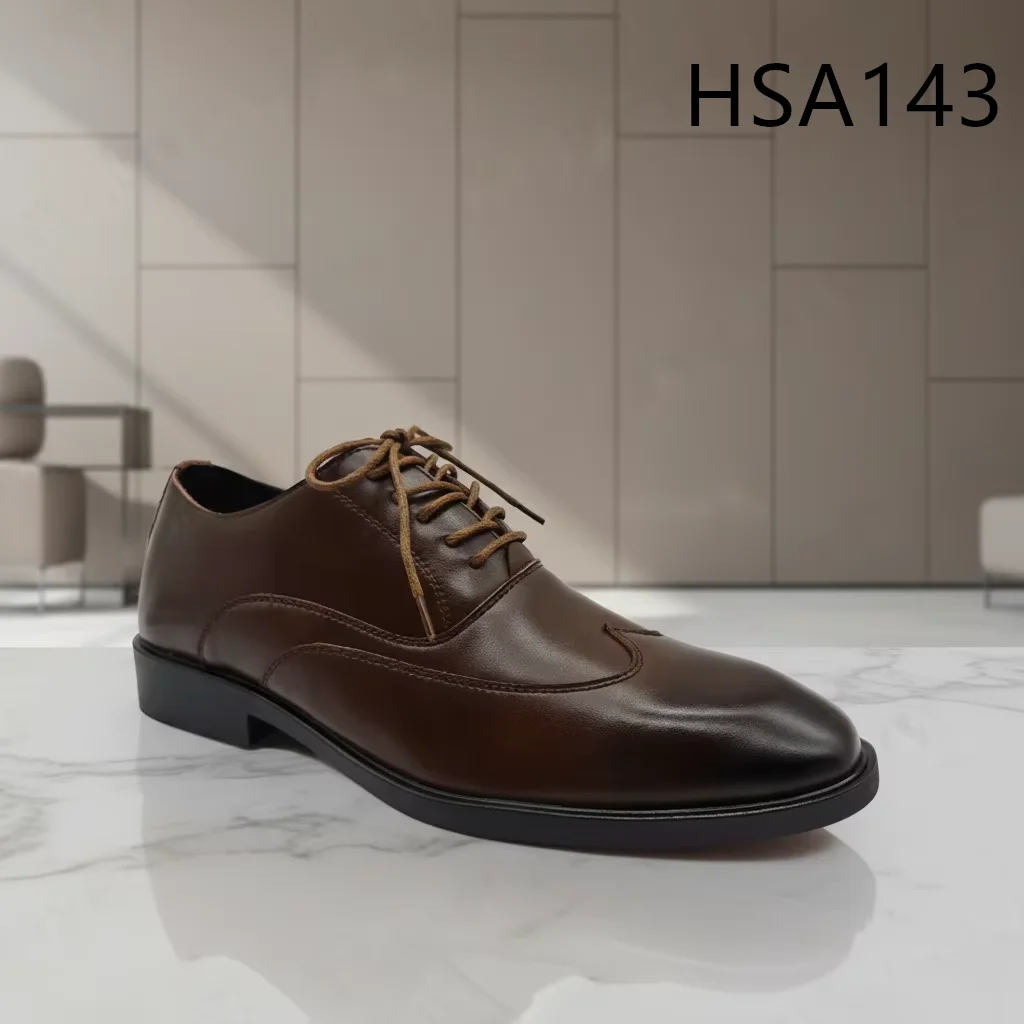 LXG,Award Ceremony British Style Brown Men Dress Shoes Thoughtfully Designed Wingtip Design Top Grade Formal Office Shoes HSA143