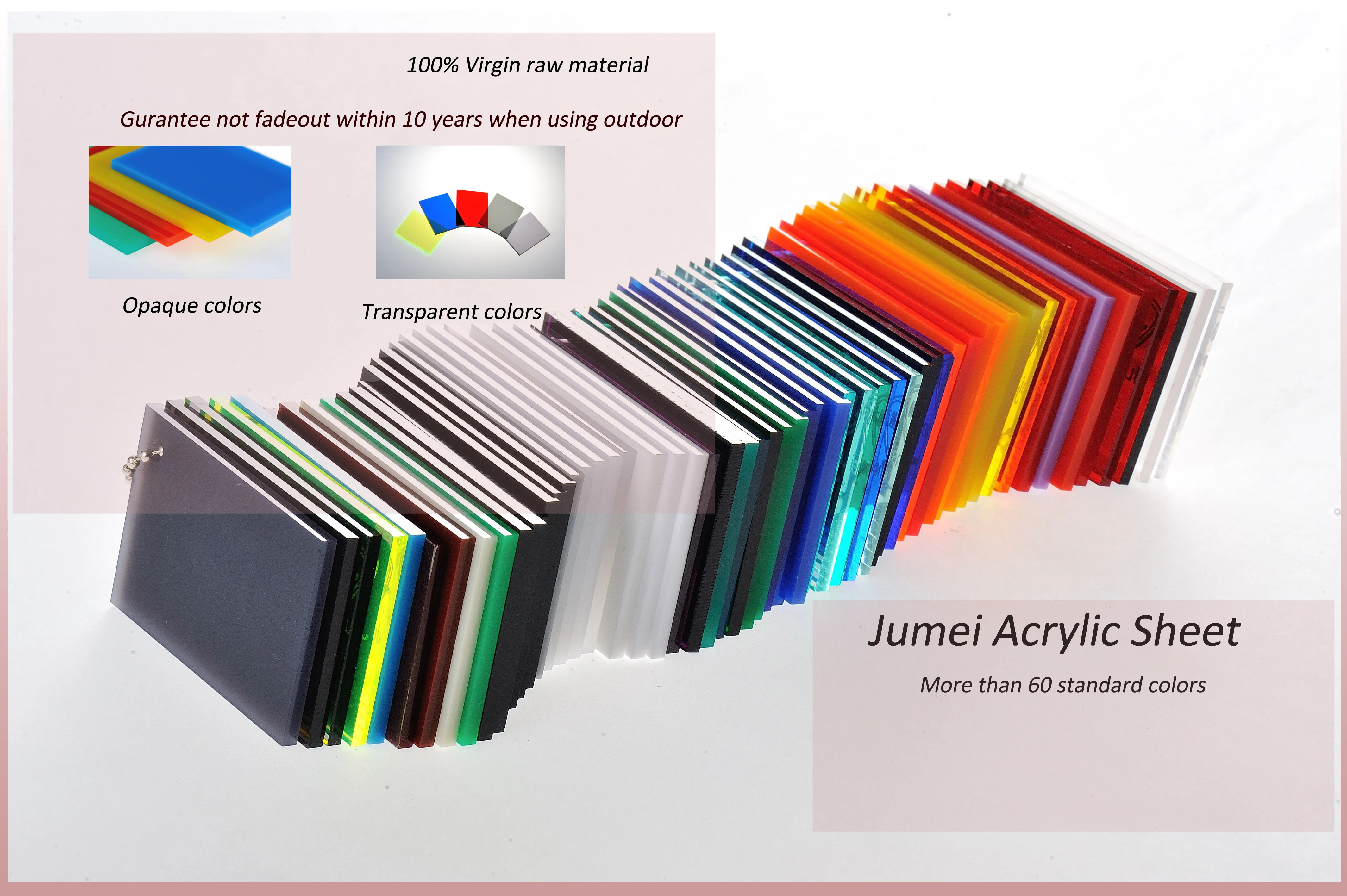 Jm Ce Qualified Cast Acrylic Sheet/polymethyl Methacrylate With Good