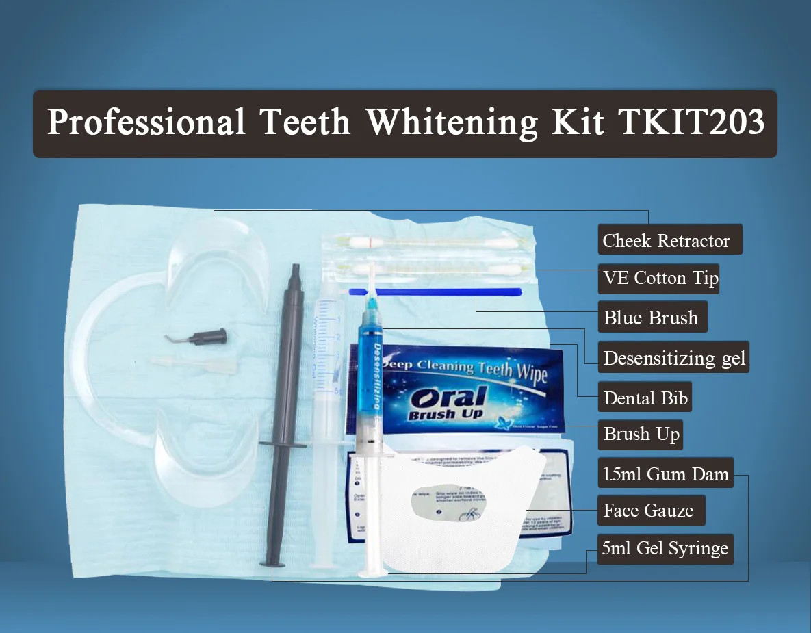 Professional Led Dental Bleaching Machine Use Super Non Peroxide Gel And 35hp Teeth Whiten Kit