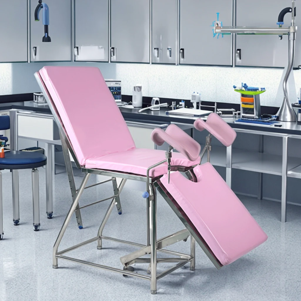 Professional Hospital Bed Surgical Padding Equipment Mounts Adjustable Cold-rolled Steel/SUS304 Foldable Hospital School Use 3