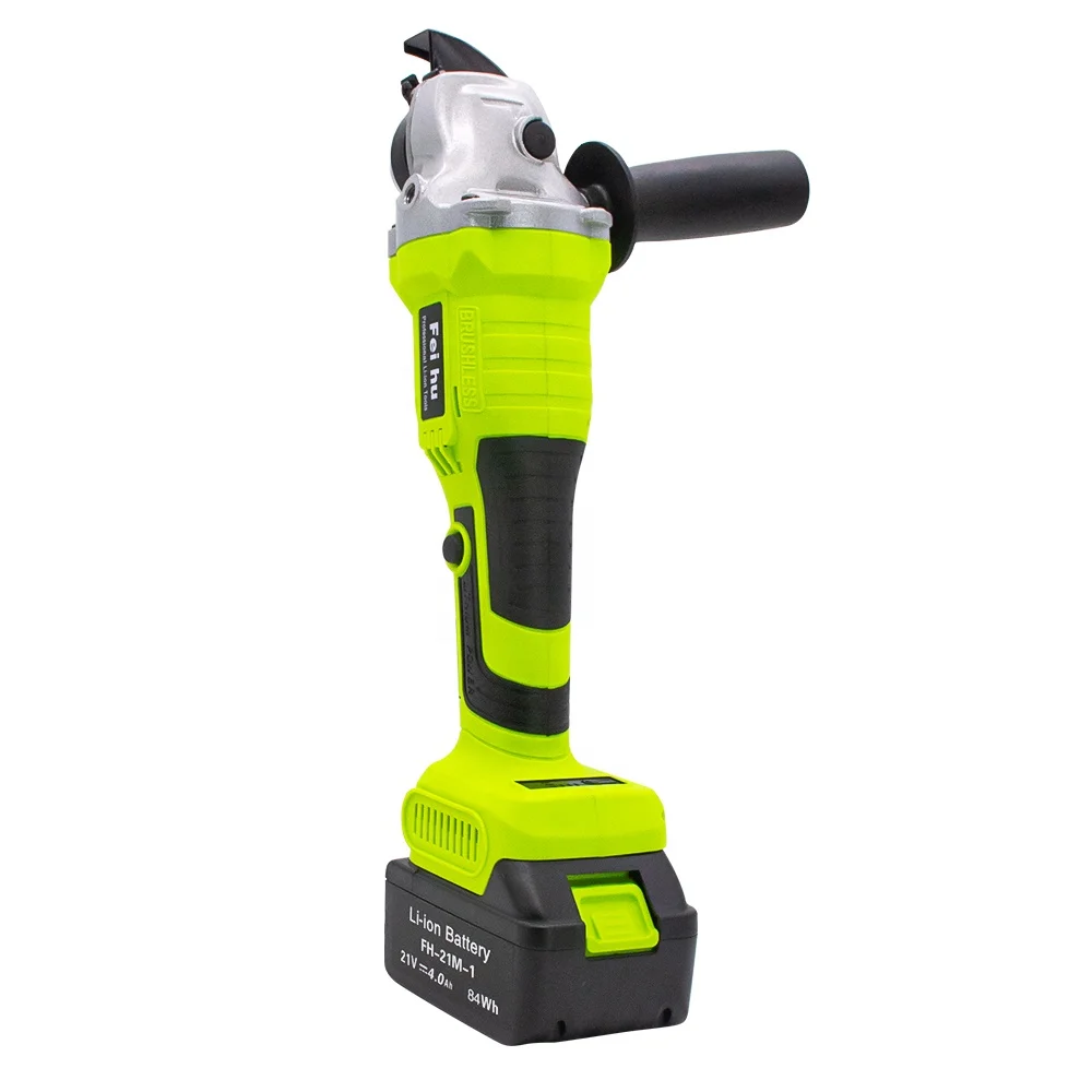 FEIHU Rechargeable Lithium Brushless Electric Polisher Machine Custom Cutting Machine Electric Tools Handheld Angle Grinder