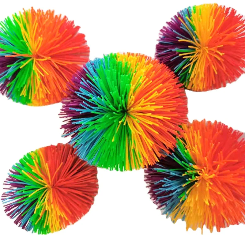 Hot Sale 6 cm Silicone Koosh Bouncing Ball for Capsule Toy