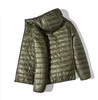 verde [chaqueta de algodón con capucha]
