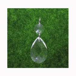Прозрачная люстра, стеклянная лампа, призмы, подвесные капли, Подвески 38 мм, подвесные капли, аксессуары для освещения, домашний декор