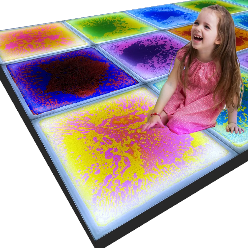 Cyfrannu i Wella Llygad yn Llwytho Liquid Sensory Tiles LED i Gwybodaeth Blynyddol ar gyfer Asiantaeth Dysgu Benefits Sensory Tiles