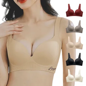 Comfortable Anti-Sagging Spandex Push-up Bra for Women Cup Fat Hiding Breathable Elastic Material Female Breast Massage Bra