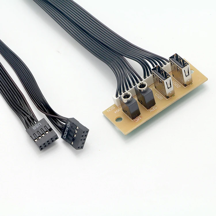Computer Accessories Audio Mic Input Output Dual USB Motherboard Cable ...