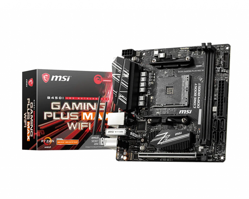 MSI B450I Gaming Plus Max Wifi AC 32GB DDR4 AM4 Motherboard