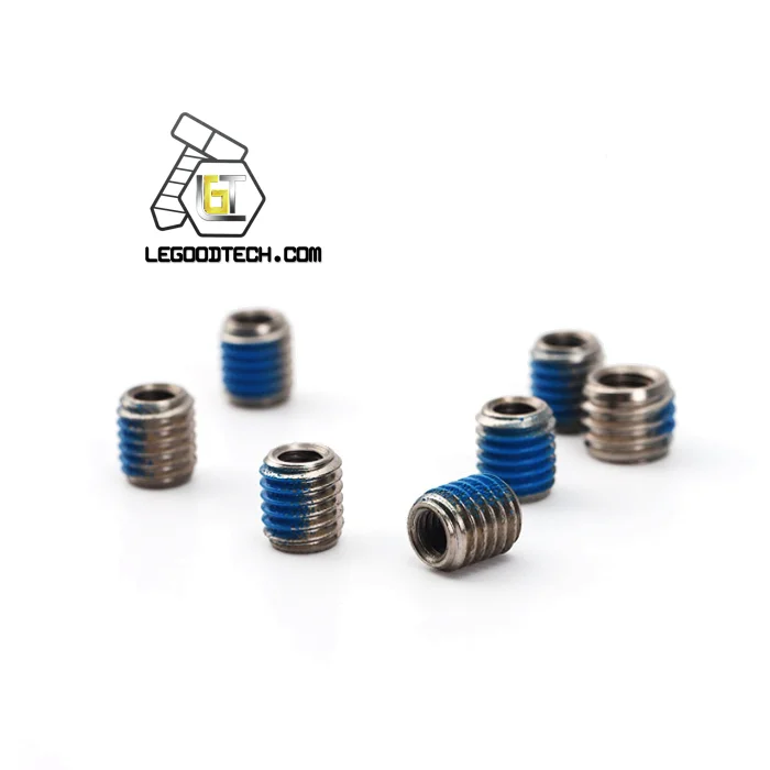 304 316 Stainless Steel Presser Grub Screw With Blue Threaded Lock