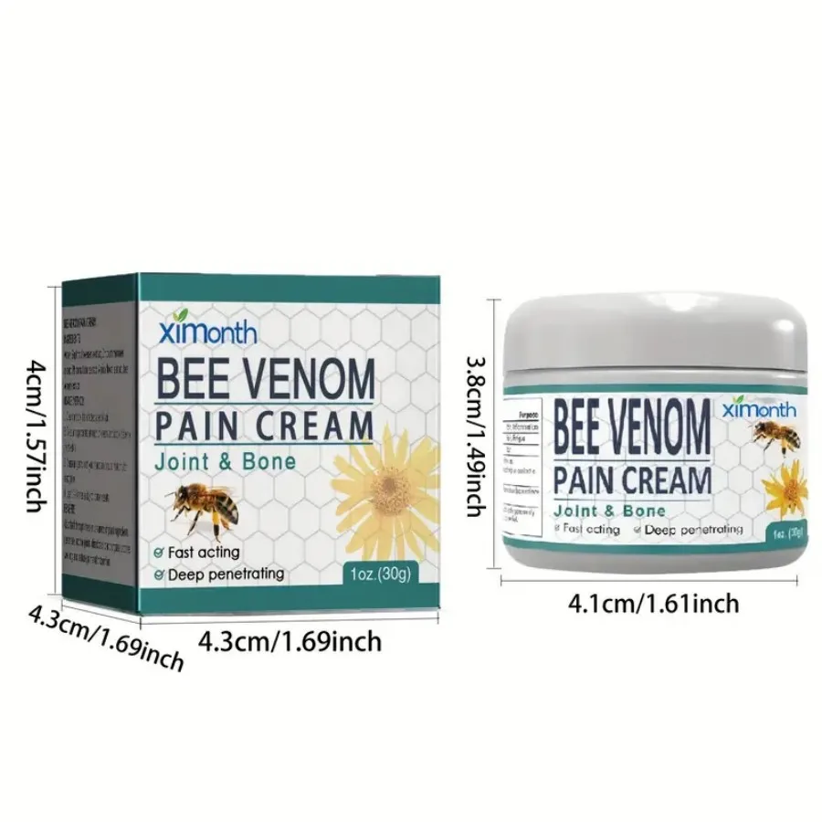 New Zealand Bee Venom Joint Relief Moisturizer, New Bee Venom Cream for Back, Neck, Hands, Feet Joints and More