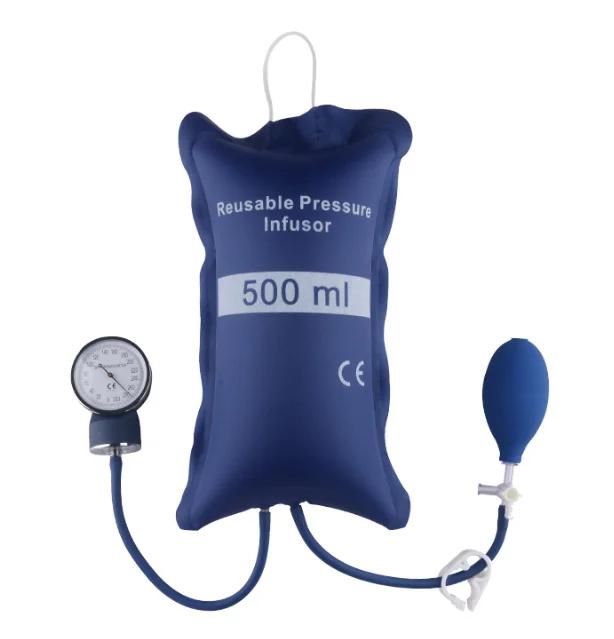 Manual Pressure Infusion Bags with Pressure Indicator Tpu Coated Nylon Pressurse Infusion Bag