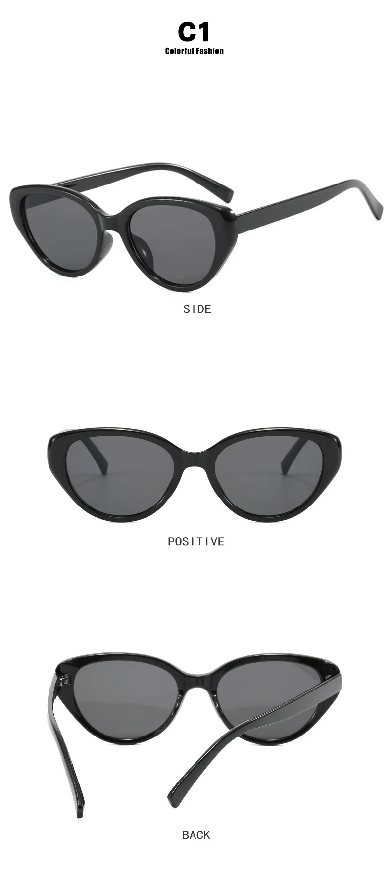 2024 Nuevas gafas de sol ojo de gato Gafas de sol retro de alta calidad Fábrica al por mayor Sombra Mujeres Logotipo personalizado