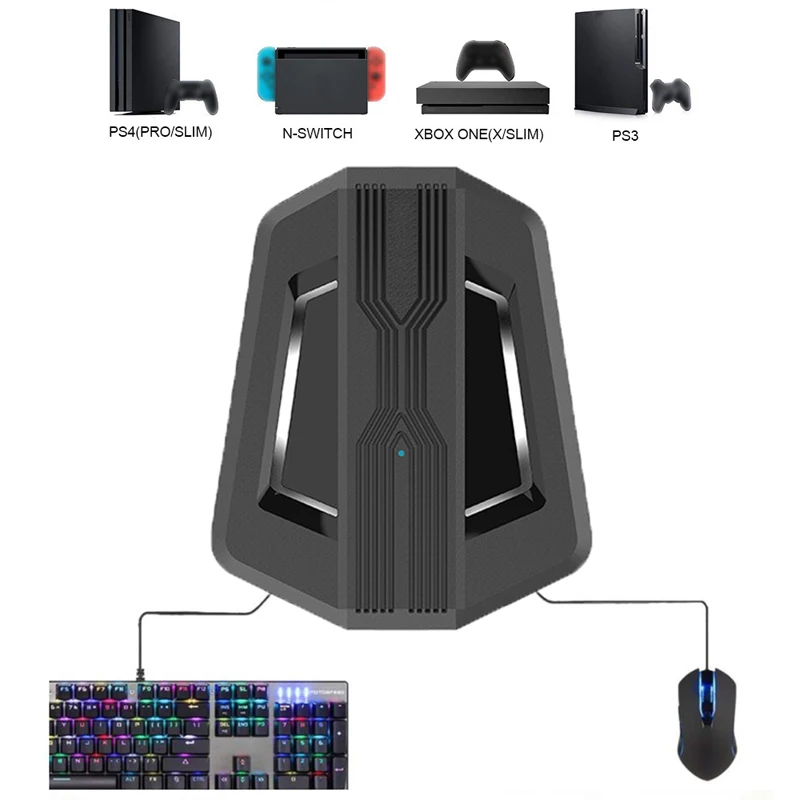 Keyboard Mouse Converter Game Controller Set for PS4 PS3 Gamepad Adapter Converter Plug and Play for XBoxes One Joystick