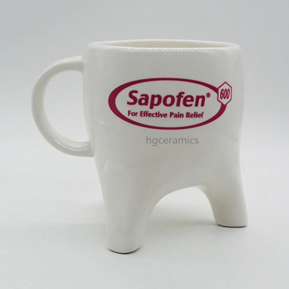 10oz Tooth Shape Mug,3 Legs Buy 10oz Sublimation Mug,Sublimation Mug