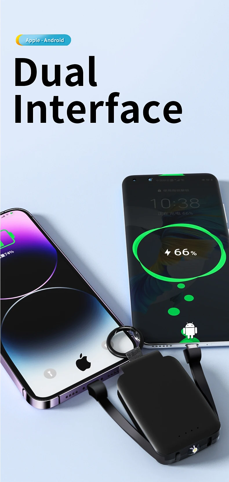 MYhose Cavo Dati Portatile Portatile USB Power Bank Caricabatterie Pack Box Custodia per batterie per 1 x 18650 Fai da Te Nero