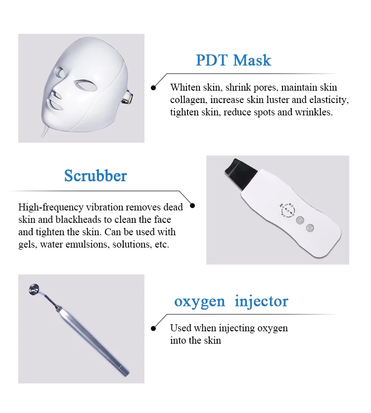 Oxygen Hydrafacial Beauty Machine Exfoliating Blackheads Ultrasonic Skin Scrubber