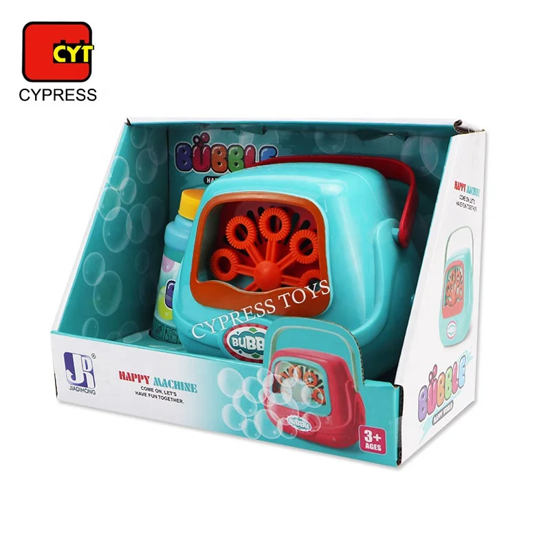 Portable Electric Soap Bubble Toy Machine for Children