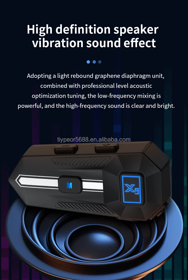 product tiypeor motorcycle wireless headset helmet headphone on ear earphones with hd microphone for moto helmet-6