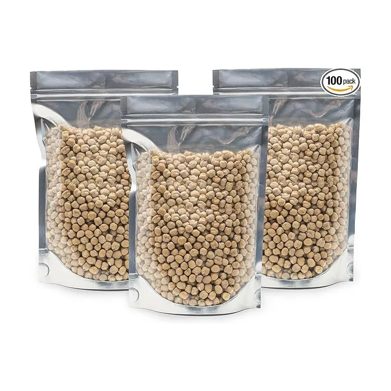 Transparent Window Aluminum Foil Food Nut Snack Stand Up Plastic Pouch Custom Printed Food Packaging Bags