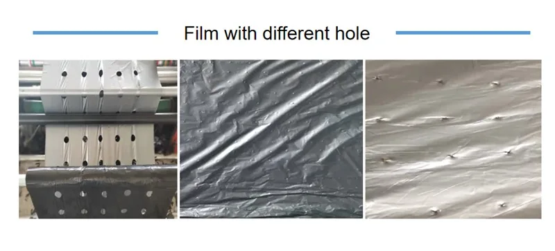 20 micron agricultural Black polyethylene Plastic Mulch Film, ldpe with uv ground cover width holes 1.2m*1000m,silver black mulch film with hole27,black polyethylene film mulch,Black Mulch Plastic,Black Mulch Film